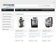 Tablet Screenshot of coffeemachinewarehouse.co.uk